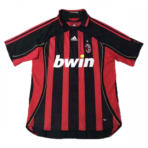 Camiseta Retro 2006/07 AC Milan Primera Equipación Local Hombre Adidas - Versión Replica - camisetasfutbol
