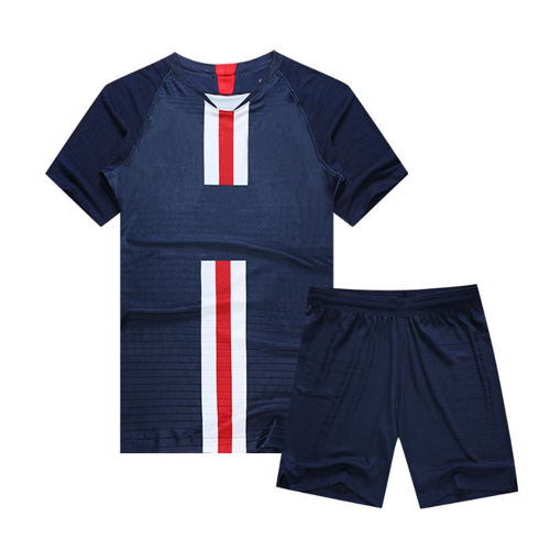 PSG Style Customize Team Navy Soccer Jerseys Kit(Shirt+Short) - camisetasfutbol
